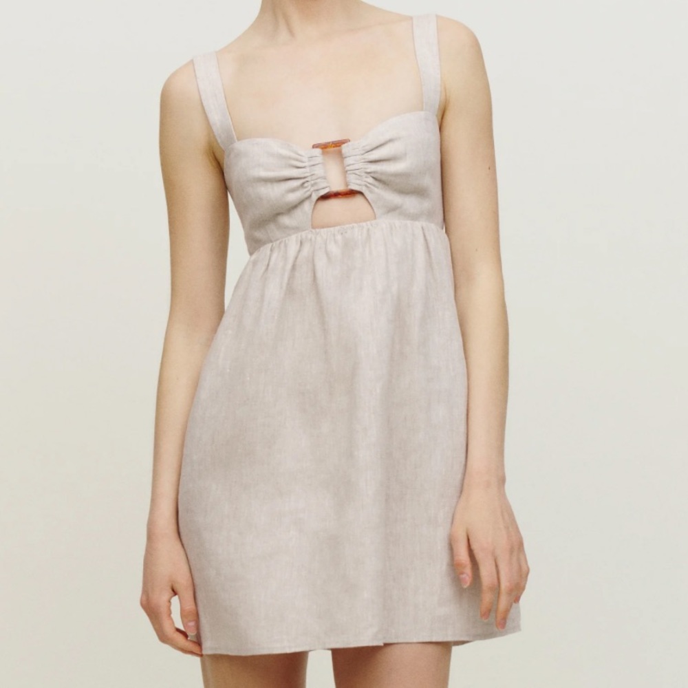 Reformation Noel Linen Dress